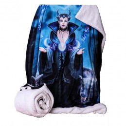 ANNE STOKES MOON WITCH COPERTA PLAID 160 X 140CM NEMESIS NOW