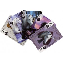 ANNE STOKES BICYCLE UNICORNS POKER PLAYING CARDS MAZZO CARTE DA GIOCO NEMESIS NOW