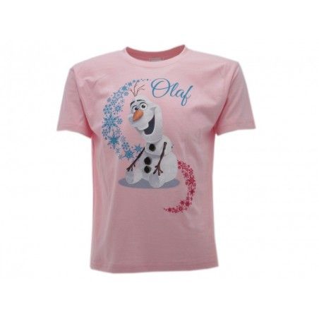 MAGLIA T SHIRT FROZEN OLAF ROSA
