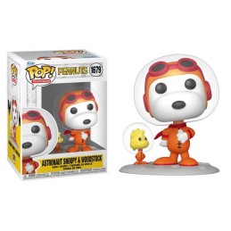 FUNKO POP! PEANUTS ASTRONAUT SNOOPY & WOODSTOCK BOBBLE HEAD FIGURE FUNKO