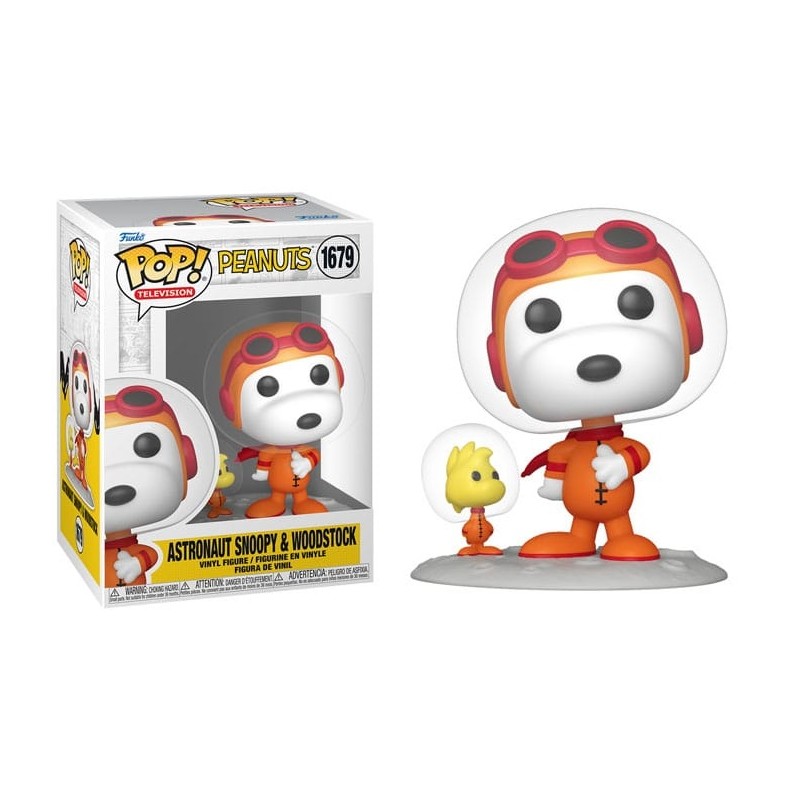 FUNKO POP! PEANUTS ASTRONAUT SNOOPY & WOODSTOCK BOBBLE HEAD FIGURE FUNKO