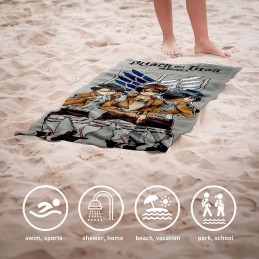 CERDA ATTACK ON TITAN TOWEL 140X70CM