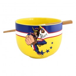 JUST FUNKY MY HERO ACADEMIA ALL MIGHT RAMEN BOWL WITH CHOPSTICKS