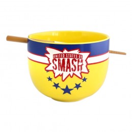 JUST FUNKY MY HERO ACADEMIA ALL MIGHT RAMEN BOWL WITH CHOPSTICKS