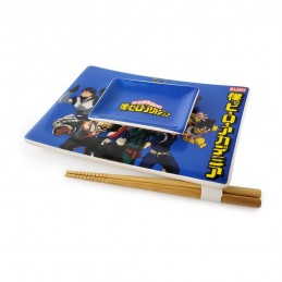 JUST FUNKY MY HERO ACADEMIA CERAMIC SUSHI SET WITH CHOPSTICKS