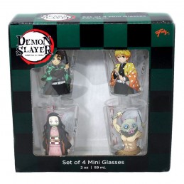 DEMON SLAYER SHOT GLASSES 4-PACK MINI BICCHIERI JUST FUNKY