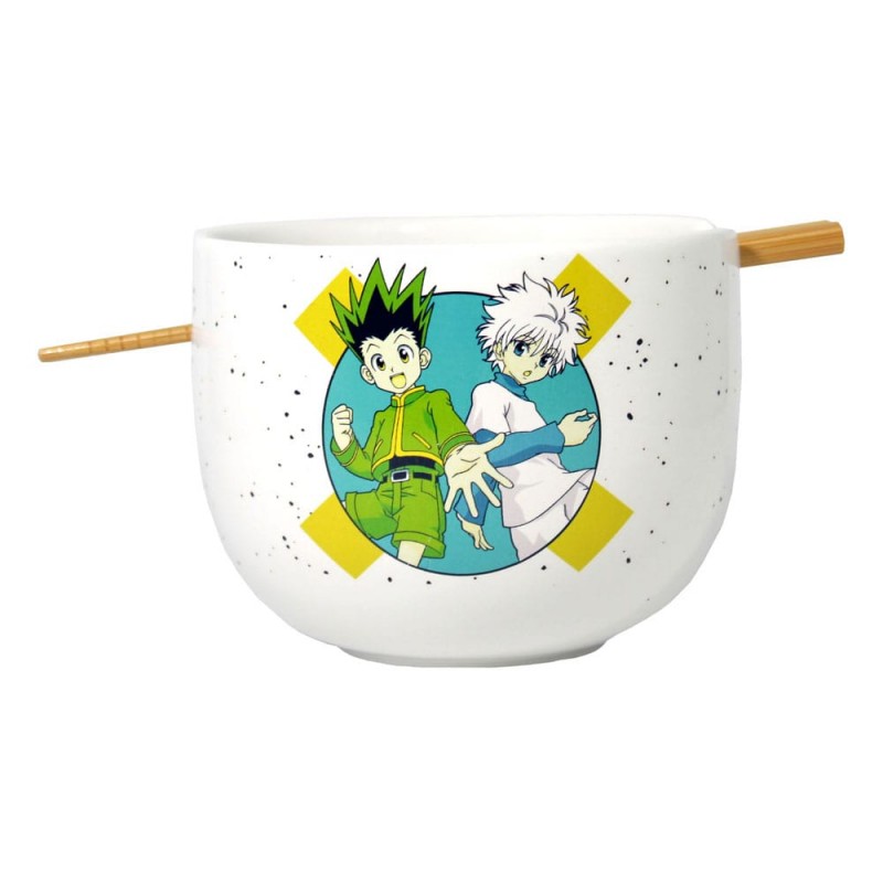 JUST FUNKY HUNTER X HUNTER GON KILLUA RAMEN BOWL WITH CHOPSTICKS