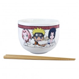 JUST FUNKY NARUTO SHIPPUDEN TEAM 7 RAMEN BOWL WITH CHOPSTICKS