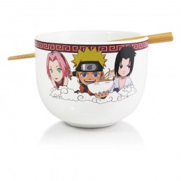 JUST FUNKY NARUTO SHIPPUDEN TEAM 7 RAMEN BOWL WITH CHOPSTICKS