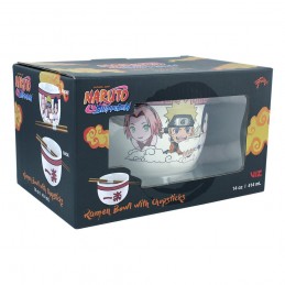 JUST FUNKY NARUTO SHIPPUDEN TEAM 7 RAMEN BOWL WITH CHOPSTICKS