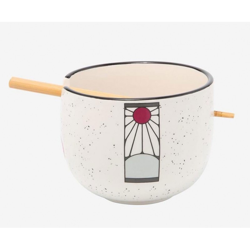 JUST FUNKY DEMON SLAYER HANAFUDA RAMEN BOWL WITH CHOPSTICKS