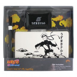 JUST FUNKY NARUTO SHIPPUDEN CERAMIC SUSHI SET WITH CHOPSTICKS