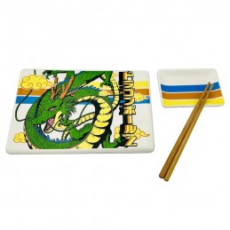 JUST FUNKY DRAGON BALL Z SHENRON CERAMIC SUSHI SET WITH CHOPSTICKS