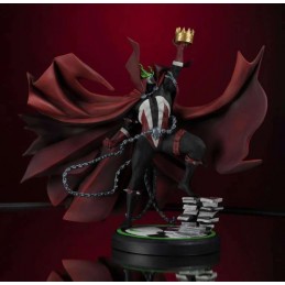 MC FARLANE SPAWN 301 BLACK WHITE AND RED ALL OVER RESIN STATUE FIGURE