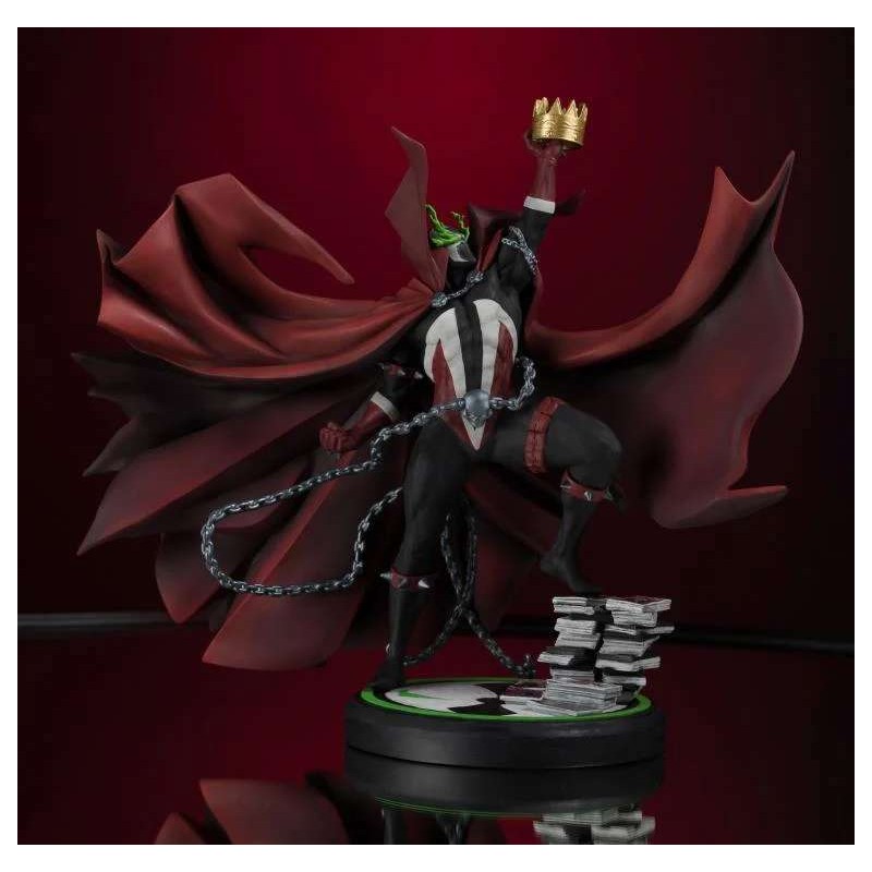 MC FARLANE SPAWN 301 BLACK WHITE AND RED ALL OVER RESIN STATUE FIGURE