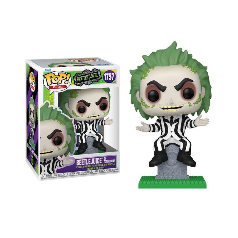 FUNKO POP! BEETLEJUICE ON TOMBSTONE BOBBLE HEAD FIGURE FUNKO