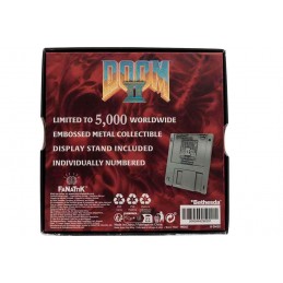 DOOM II COMMEMORATIVE FLOPPY DISC ANTIQUE SILVER EDITION REPLICA FANATTIK