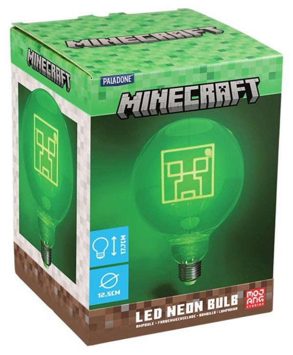 PALADONE PRODUCTS MINECRAFT CREEPER LED NEON BULB LAMPADINA