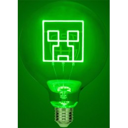 MINECRAFT CREEPER LED NEON BULB LAMPADINA PALADONE PRODUCTS