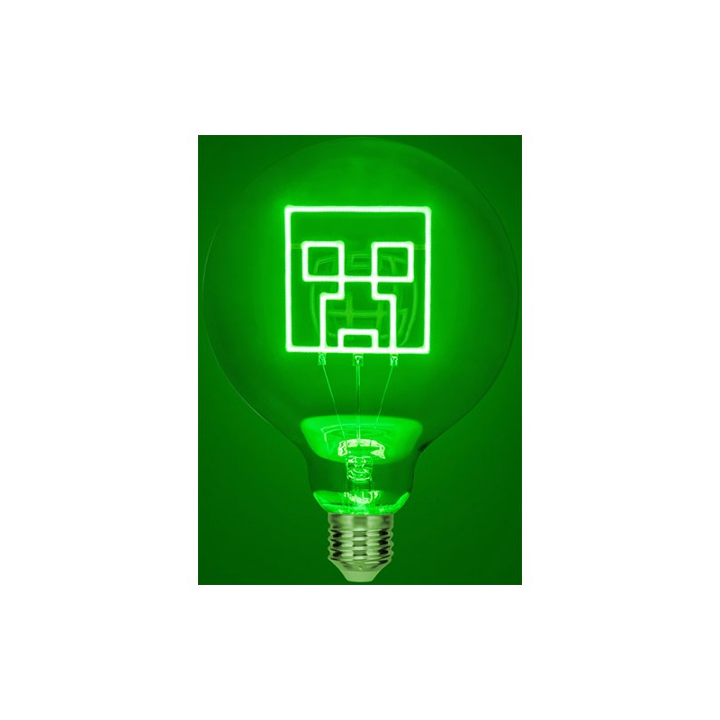 MINECRAFT CREEPER LED NEON BULB LAMPADINA PALADONE PRODUCTS