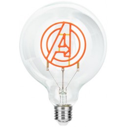 MARVEL AVENGERS LOGO LED NEON BULB LAMPADINA PALADONE PRODUCTS