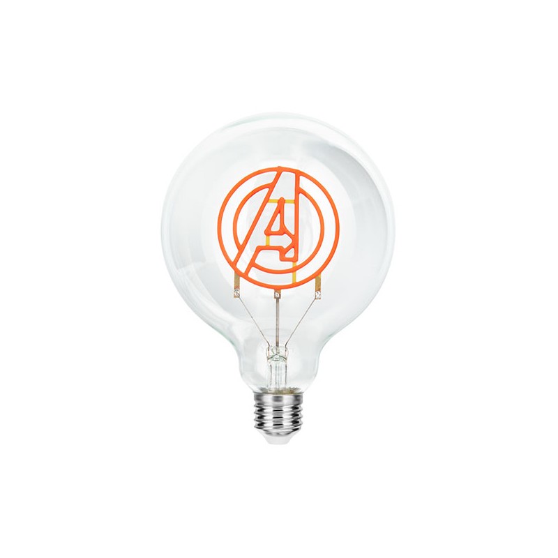 MARVEL AVENGERS LOGO LED NEON BULB LAMPADINA PALADONE PRODUCTS