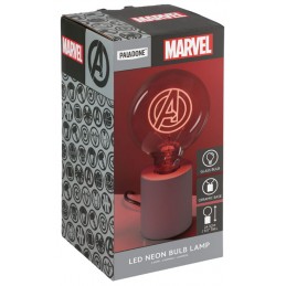 MARVEL AVENGERS LOGO LED NEON BULB LAMP LAMPADA PALADONE PRODUCTS