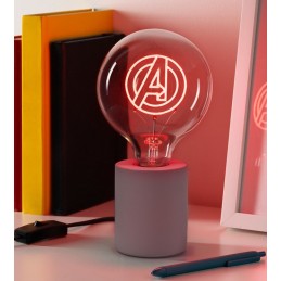 MARVEL AVENGERS LOGO LED NEON BULB LAMP LAMPADA PALADONE PRODUCTS