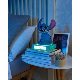 KIDS LICENSING DISNEY STITCH 3D LAMP WITH ALARM CLOCK