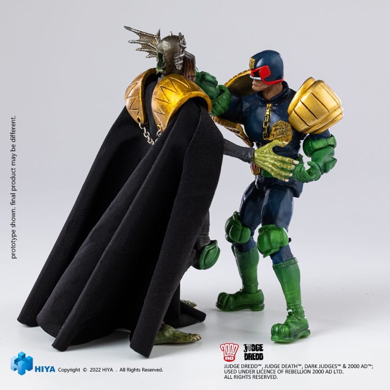 JUDGE DREDD 2000 AD GAZE INTO THE FIST OF DREDD SET 1:18 ACTION FIGURES HIYA TOYS