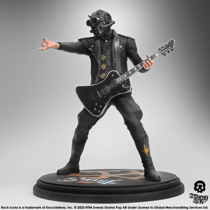 KNUCKLEBONZ ROCK ICONZ GHOST NAMELESS GHOUL BLACK GUITAR RESIN STATUE