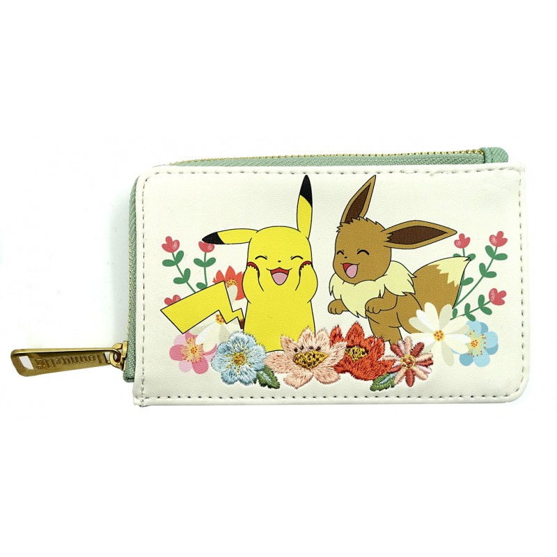 POKEMON PIKACHU EEVEE ZIP WALLET PORTAFOGLIO LOUNGEFLY