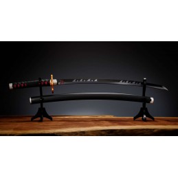 DEMON SLAYER NICHIRIN SWORD TANJIRO KAMADO (KYOJURO RENGOKU SWORD GUARD VER.) SPADA PROPLICA BANDAI