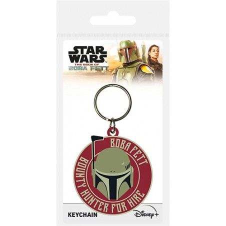 STAR WARS THE BOOK OF BOBA FETT BOUNTY HUNTER FOR HIRE KEYCHAIN KEYRING