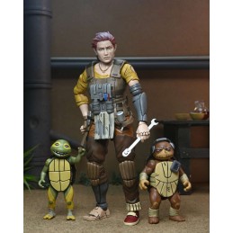 TEENAGE MUTANT NINJA TURTLES THE LAST RONIN GRAMMY APRIL WITH BABY YI & MOJA ACTION FIGURE NECA