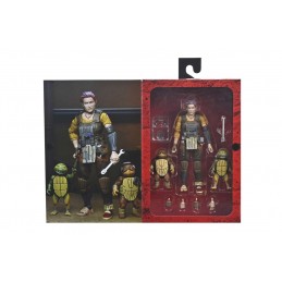 TEENAGE MUTANT NINJA TURTLES THE LAST RONIN GRAMMY APRIL WITH BABY YI & MOJA ACTION FIGURE NECA