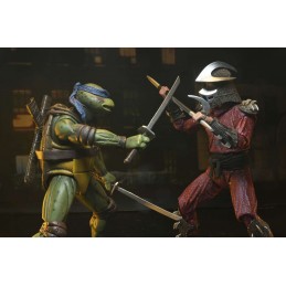 TEENAGE MUTANT NINJA TURTLES 1990 LEONARDO VS SHREDDER ACTION FIGURE NECA