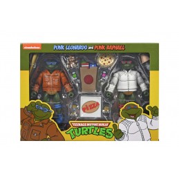 NECA TEENAGE MUTANT NINJA TURTLES PUNK LEONARDO AND RAPHAEL ACTION FIGURES