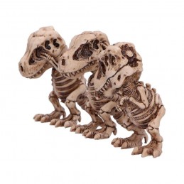 TYRANNOSAURUS REX SKELETONS THREE WISE STATUA FIGURE NEMESIS NOW