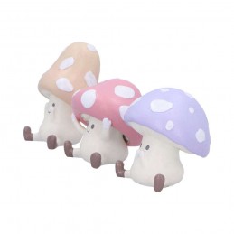 NEMESIS NOW THREE WISE TOADSTOOLS RESIN STATUE