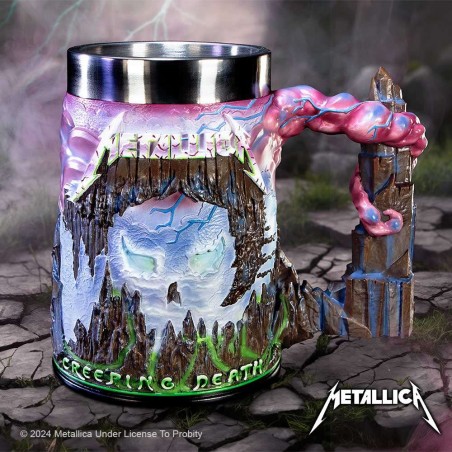 METALLICA CREEPING DEATH RESIN TANKARD