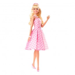 BARBIE THE MOVIE BARBIE IN PINK GINGHAM DRESS DOLL ACTION FIGURE MATTEL