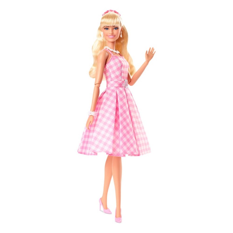 BARBIE THE MOVIE BARBIE IN PINK GINGHAM DRESS DOLL ACTION FIGURE MATTEL