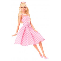 MATTEL BARBIE THE MOVIE BARBIE IN PINK GINGHAM DRESS DOLL ACTION FIGURE