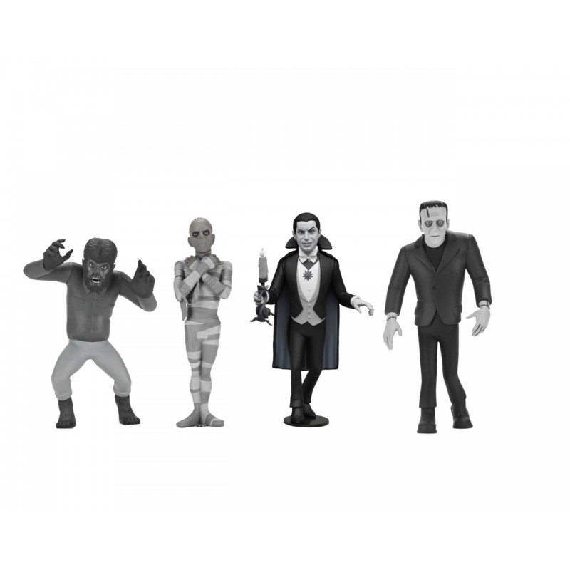 NECA TOONY TERRORS SILVER SCREEN SERIES 10 SET PVC ACTION FIGURES