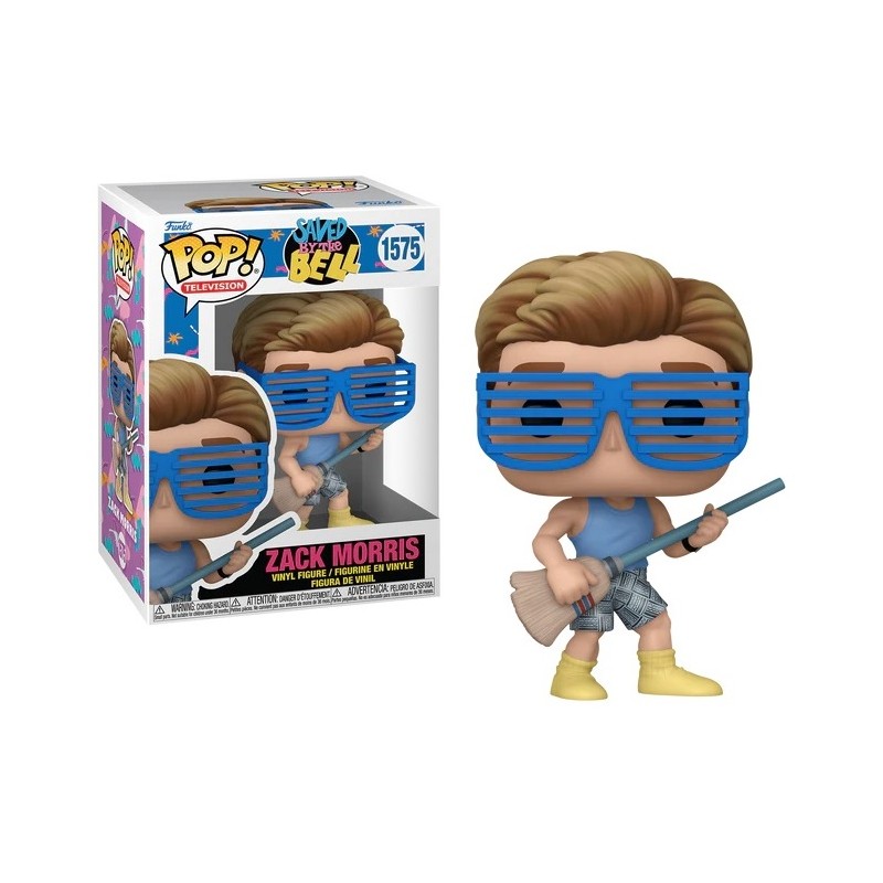 FUNKO POP! BAYSIDE SCHOOL SAVED BY THE BELL ZACK MORRIS BOBBLE HEAD FIGURE FUNKO