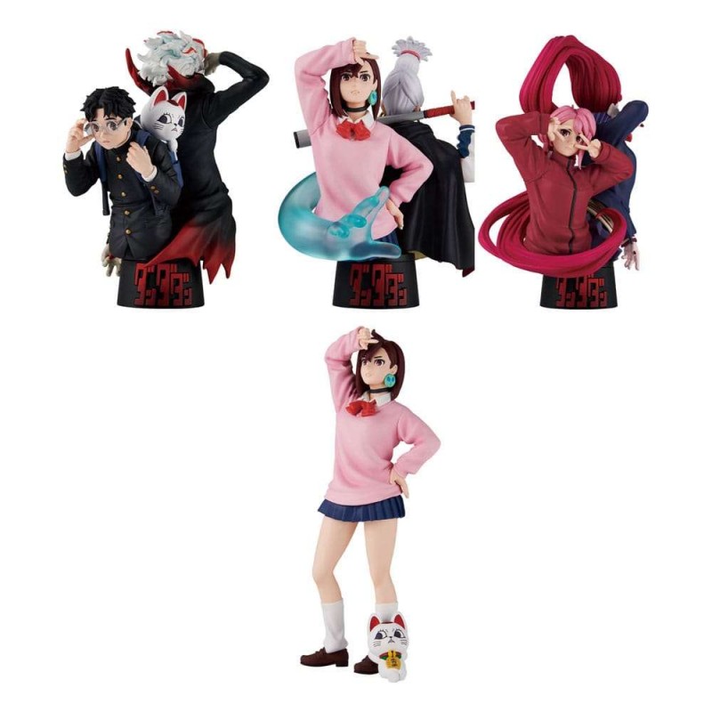 MEGAHOUSE DANDADAN PETITRAMA EX SERIES 3-SET + GIFT FIGURE PVC STATUE