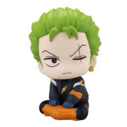 MEGAHOUSE ONE PIECE LOOK UP RORONOA ZORO FUTURE ISLAND EGGHEAD 10CM MINI FIGURE