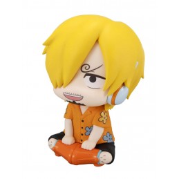 MEGAHOUSE ONE PIECE LOOK UP SANJI FUTURE ISLAND EGGHEAD 10CM MINI FIGURE