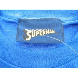 MAGLIA T SHIRT SUPERMAN LOGO VINTAGE BLU ROYAL